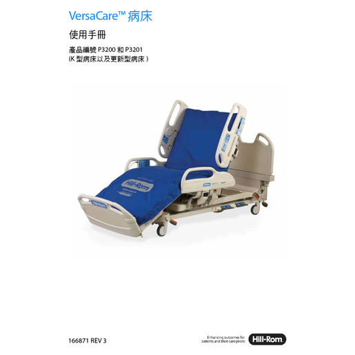 User Manual, VersaCare (K Model+), Traditional Chinese