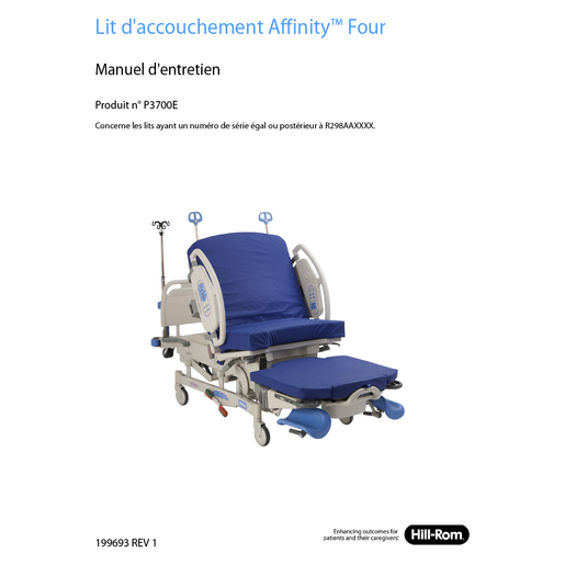 Service Manual, Affinity 4 Lv Air, French Canadian