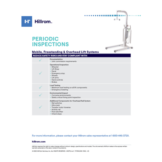 SmartCare, Liko, Periodic Inspection