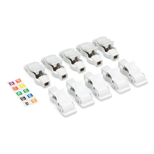 ECG Clip Adaptor, Mortara Resting, 4mm, set of 12